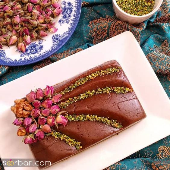 33 مدل تزیین حلوا مجلسی ساده و شیک مخصوص خانم های خوش سلیقه
