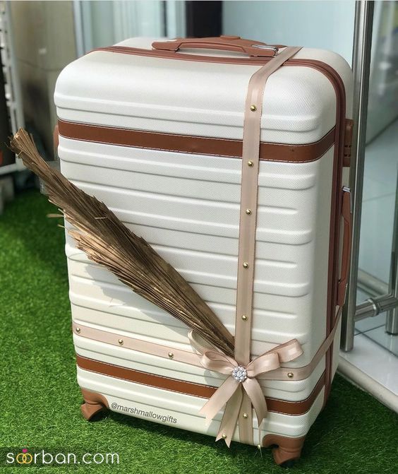 تزیین چمدان عروس با 40 ایده لاکچری خلاقانه و ساده