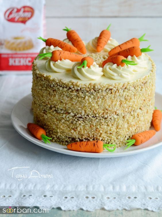 تزیین کیک هویج با 53 ایده خلاقانه ساده و شیک