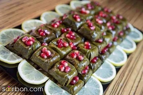 تزیین دلمه برگ مو | 30 ایده برای تزیین دلمه برگ مو برای خانم های باسلیقه که عاشق ایده های جدید هستن!