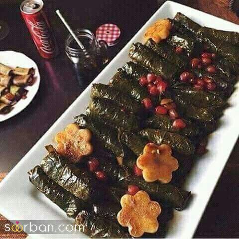 تزیین دلمه برگ مو | 30 ایده برای تزیین دلمه برگ مو برای خانم های باسلیقه که عاشق ایده های جدید هستن!