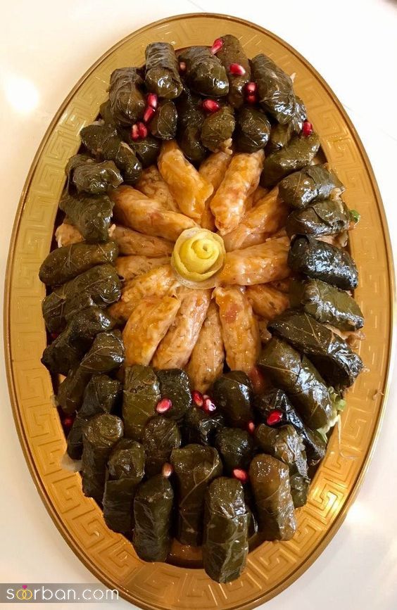 تزیین دلمه برگ مو | 30 ایده برای تزیین دلمه برگ مو برای خانم های باسلیقه که عاشق ایده های جدید هستن!