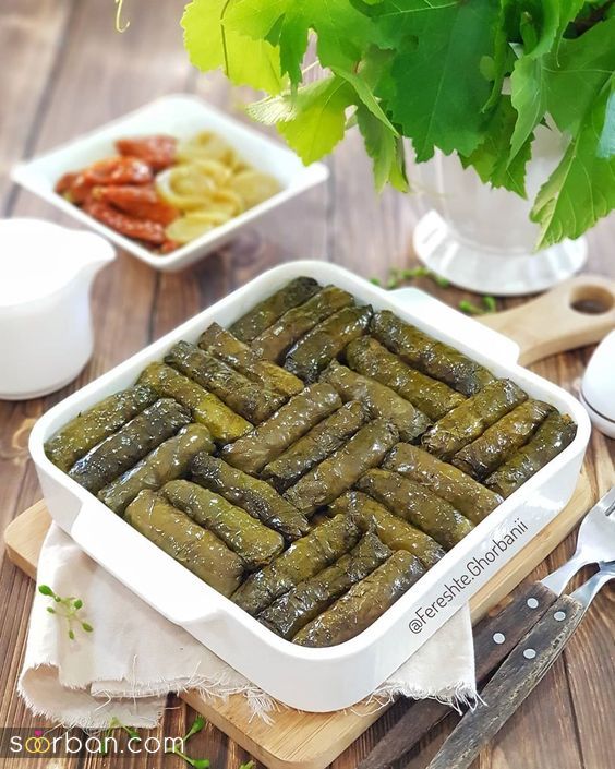 تزیین دلمه برگ مو | 30 ایده برای تزیین دلمه برگ مو برای خانم های باسلیقه که عاشق ایده های جدید هستن!