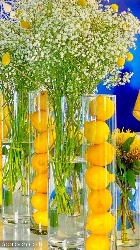 تزیین گلدان شیشه ای | 40 ایده تزیین گلدان شیشه ای ببین با گلدون های شیشه ای چیکارا میشه کرد!