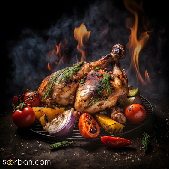 50 مدل تزیین مرغ ساده و شیک مجلسی با ایده های خلاقانه 1403