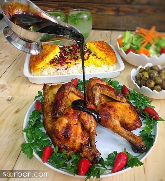 50 مدل تزیین مرغ ساده و شیک مجلسی با ایده های خلاقانه 1403