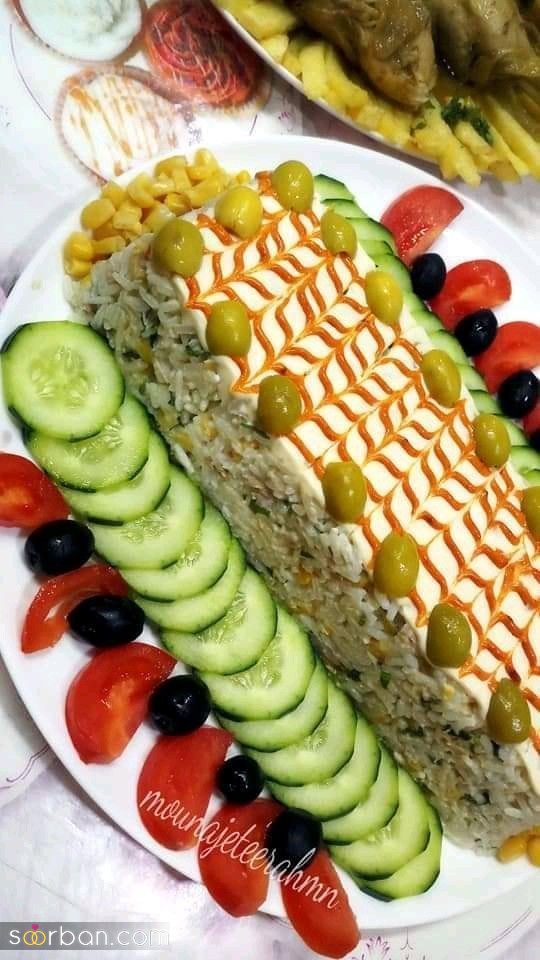 تزیین سالاد الویه برای تولد | 45 تزیین سالاد الویه برای تولد که کدبانوهای ایرانی برامون فرستادن!