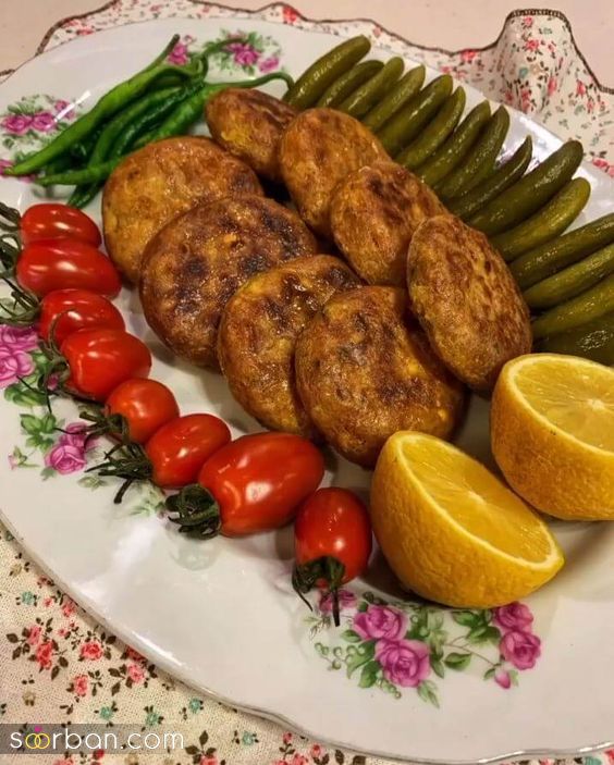 تزیین کتلت برای مهمانی | 25 تزیین کتلت برای مهمانی و مجالس باد بگیر و هنراتو به رخ همه بکش!