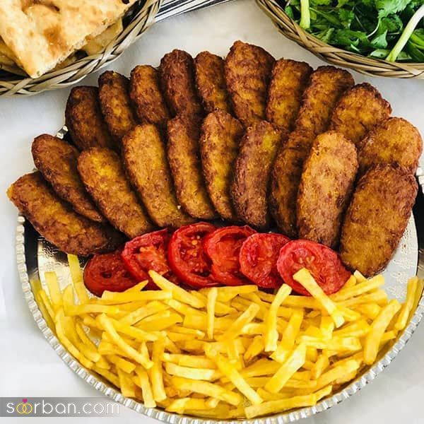 تزیین کتلت برای مهمانی | 25 تزیین کتلت برای مهمانی و مجالس باد بگیر و هنراتو به رخ همه بکش!