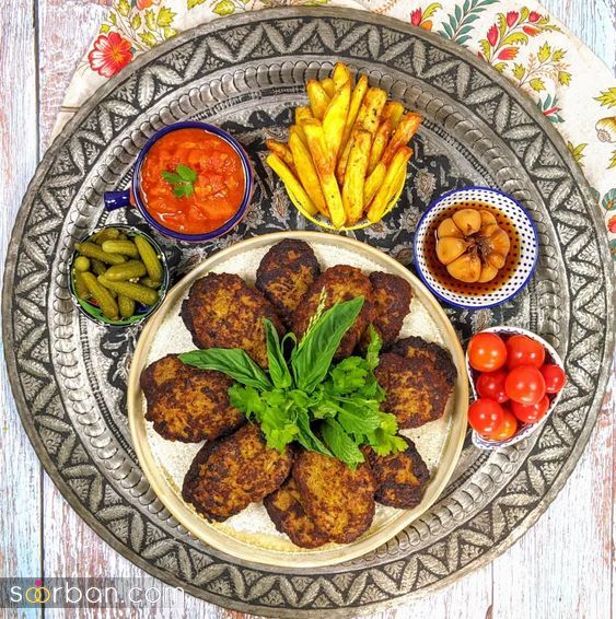 تزیین کتلت برای مهمانی | 25 تزیین کتلت برای مهمانی و مجالس باد بگیر و هنراتو به رخ همه بکش!
