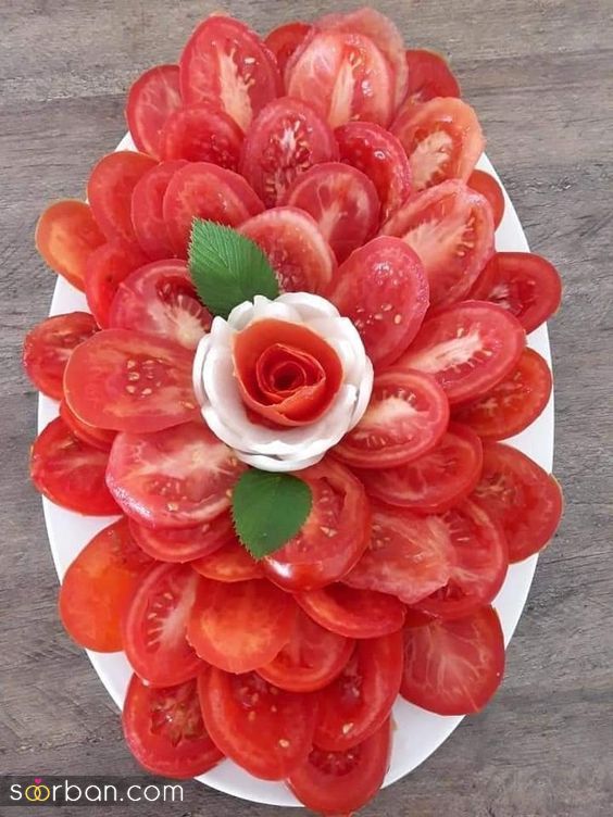 تزیین خیار گوجه | تزیین خیار گوجه برای سر سفره و صبحانه کودک یه بار ببینی یاد می گیری!