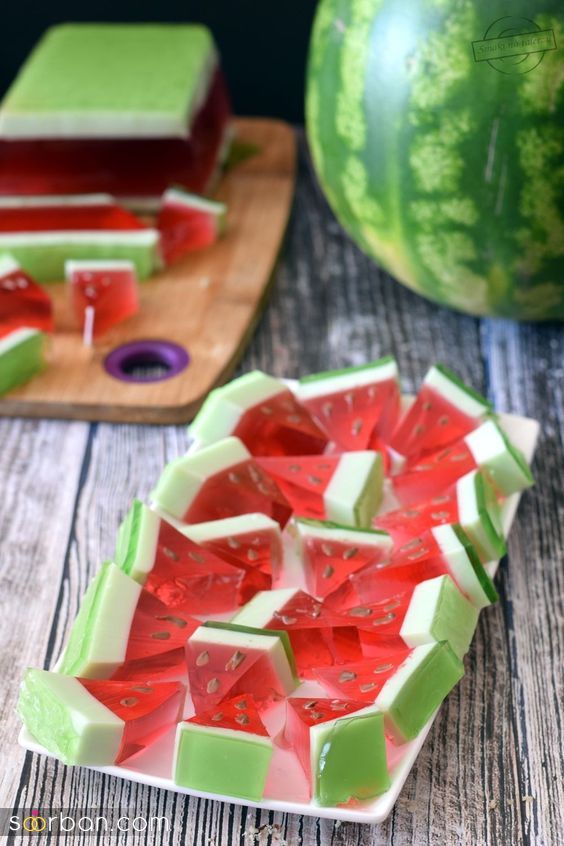 47 مدل تزیین ژله شیک و جذاب با ایده های خلاقانه ساده مجلسی