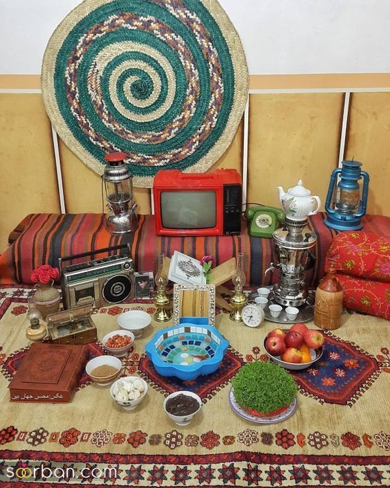 تزیین سفره هفت سین با 38 ایده جدید شیک و خلاقانه