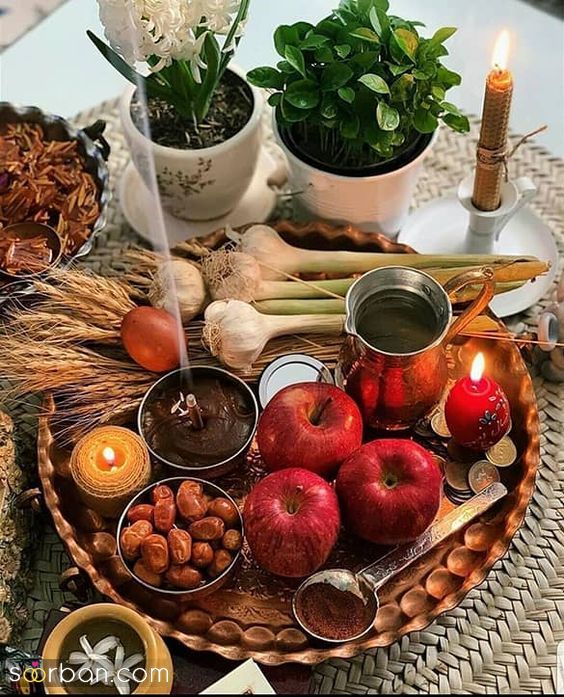 تزیین سفره هفت سین با 38 ایده جدید شیک و خلاقانه