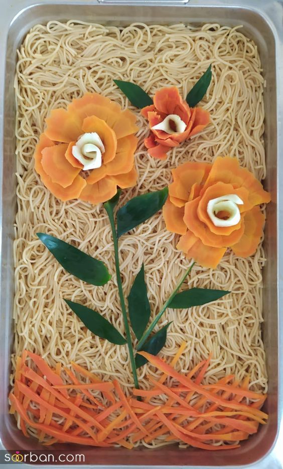 تزیین ماکارونی با 40 ایده جذاب و ساده برای کودکان و مهمانی های خاص شما!
