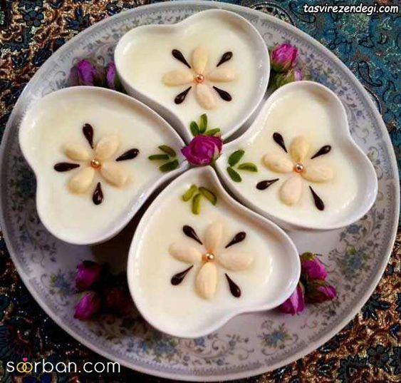 تزیین فرنی با 30 ایده ساده مجلسی و جذاب