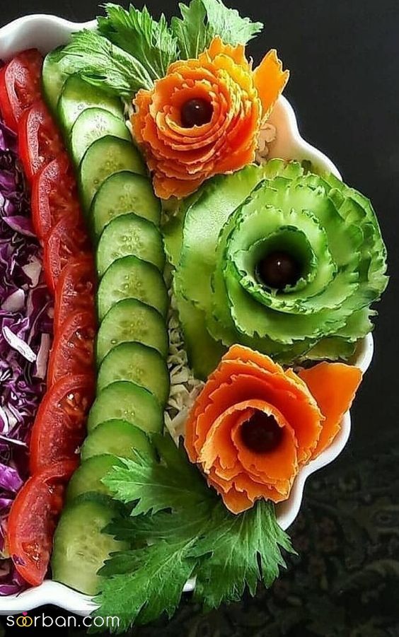 33 مدل تزیین خیار با ایده های جذاب خاص و لاکچری برای با سلیقه ها