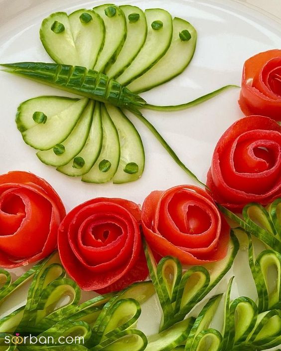 33 مدل تزیین خیار با ایده های جذاب خاص و لاکچری برای با سلیقه ها