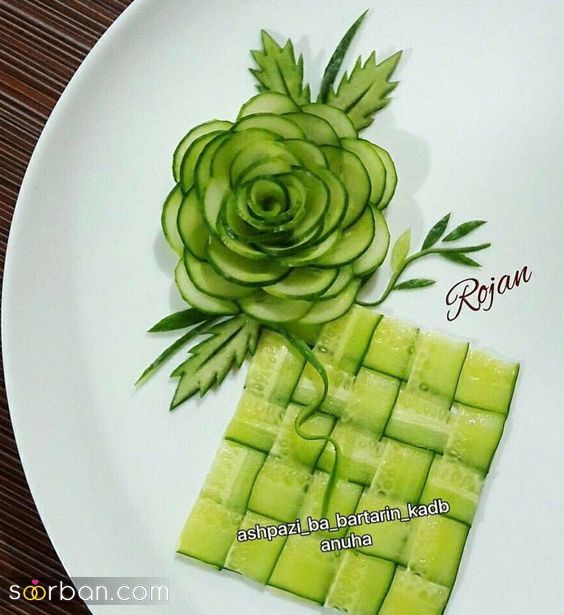 33 مدل تزیین خیار با ایده های جذاب خاص و لاکچری برای با سلیقه ها