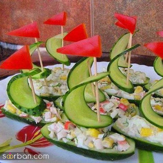 33 مدل تزیین خیار با ایده های جذاب خاص و لاکچری برای با سلیقه ها