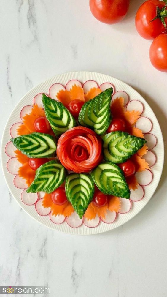 33 مدل تزیین خیار با ایده های جذاب خاص و لاکچری برای با سلیقه ها