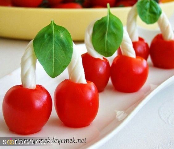 تزیین گوجه با 46 ایده جدید جذاب و ساده برای یک سفره آرایی لاکچری