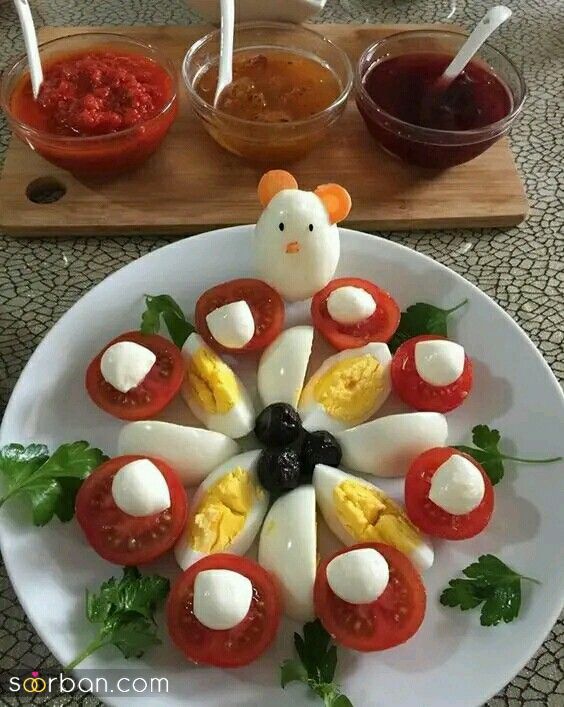 تزیین گوجه با 46 ایده جدید جذاب و ساده برای یک سفره آرایی لاکچری
