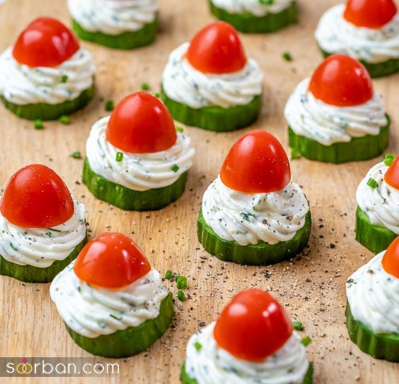تزیین گوجه با 46 ایده جدید جذاب و ساده برای یک سفره آرایی لاکچری