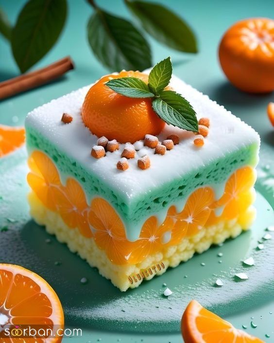35 ایده تزیین کیک پرتقالی جدید فوق العاده شیک و جذاب برای یک عصرانه لاکچری