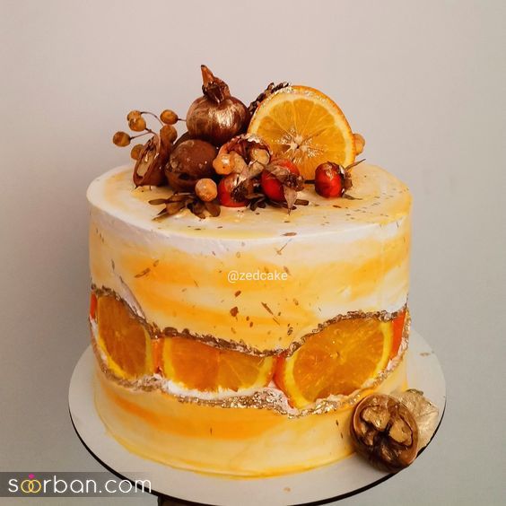 35 ایده تزیین کیک پرتقالی جدید فوق العاده شیک و جذاب برای یک عصرانه لاکچری
