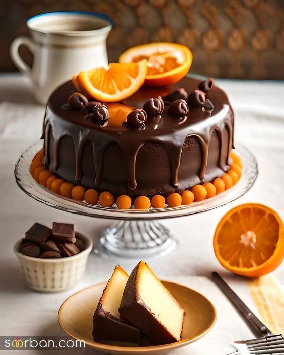 35 ایده تزیین کیک پرتقالی جدید فوق العاده شیک و جذاب برای یک عصرانه لاکچری