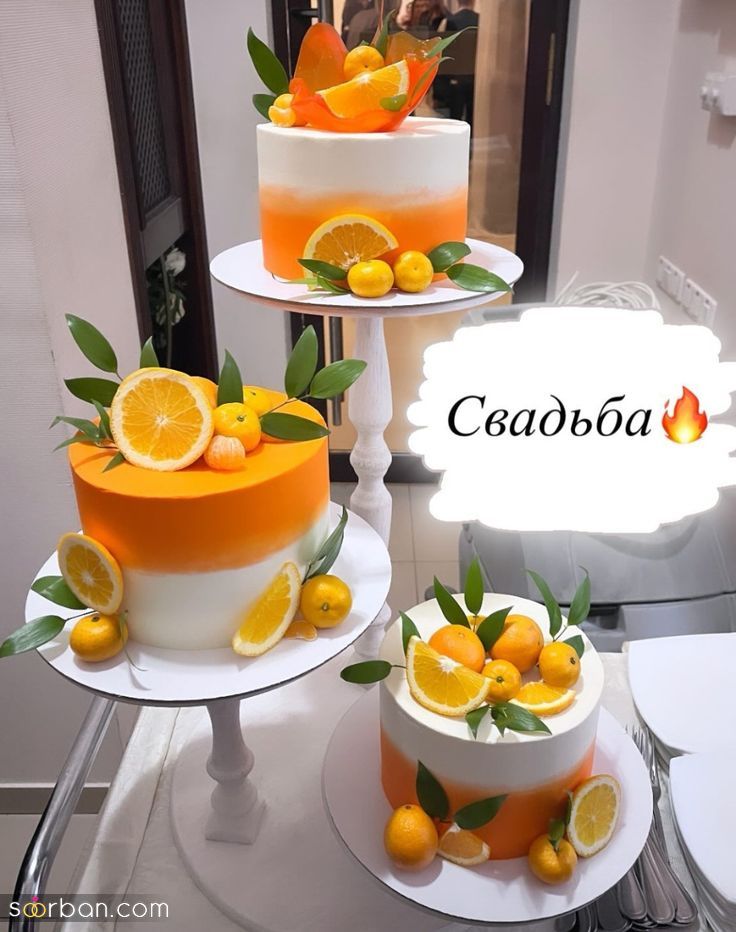 35 ایده تزیین کیک پرتقالی جدید فوق العاده شیک و جذاب برای یک عصرانه لاکچری