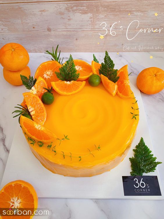 35 ایده تزیین کیک پرتقالی جدید فوق العاده شیک و جذاب برای یک عصرانه لاکچری