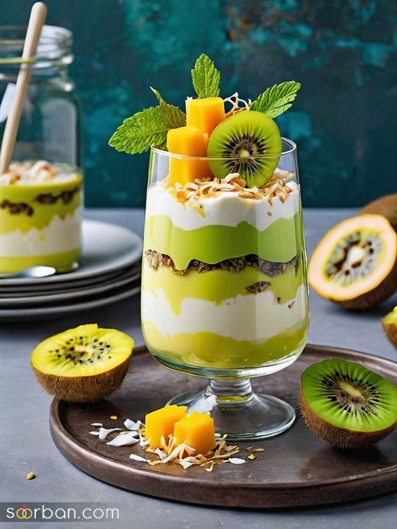 42 ایده تزیین دسر لیوانی ساده مجلسی و کم هزینه فوق العاده شیک و جذاب