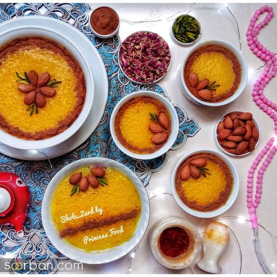 40 مدل تزیین شله زرد با دارچین با بهترین ایده ها و طرح های خاص ساده و شیک