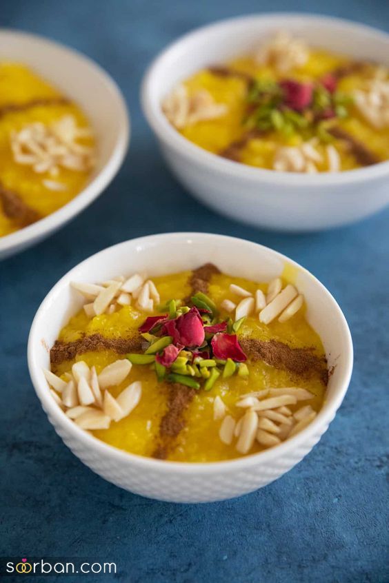 40 مدل تزیین شله زرد با دارچین با بهترین ایده ها و طرح های خاص ساده و شیک
