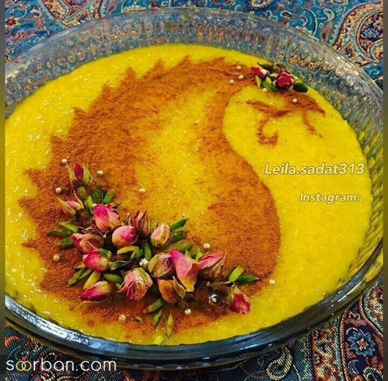 40 مدل تزیین شله زرد با دارچین با بهترین ایده ها و طرح های خاص ساده و شیک