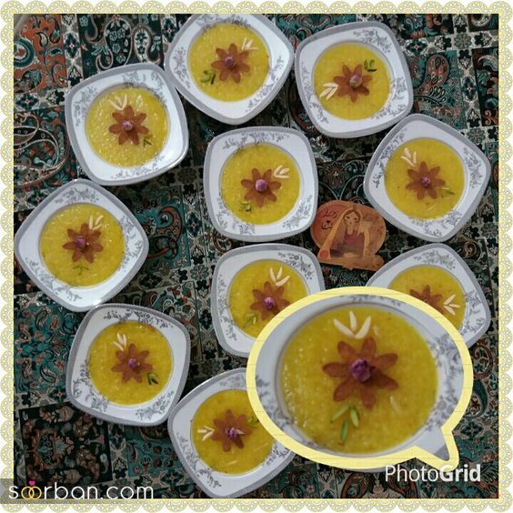 40 مدل تزیین شله زرد با دارچین با بهترین ایده ها و طرح های خاص ساده و شیک