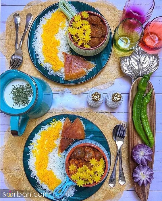 ایده تزیین شام دونفره برای تازه عروس | ایده تزیین شام دونفره برای تازه عروس با این غذاها دل از دلبر ببر!