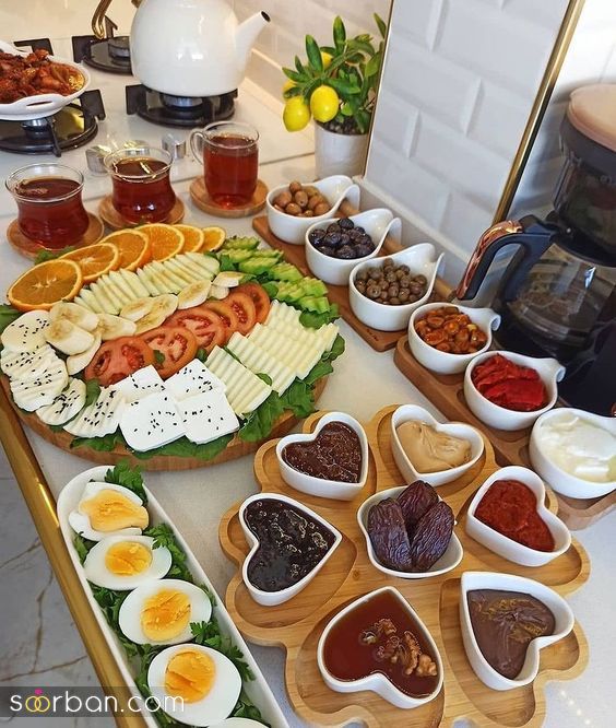 40 ایده تزیین صبحانه شیک و لاکچری بلاگرها با سفره آرایی حیرت بر انگیز