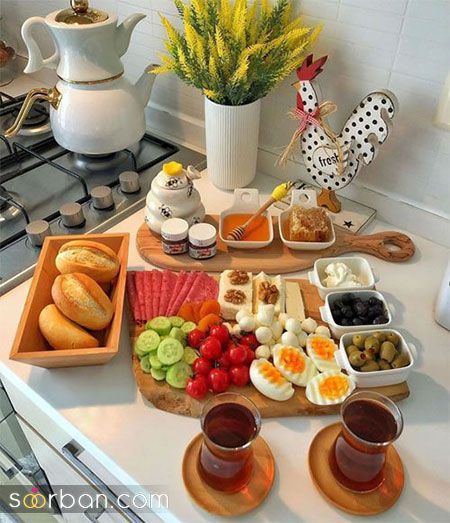 40 ایده تزیین صبحانه شیک و لاکچری بلاگرها با سفره آرایی حیرت بر انگیز
