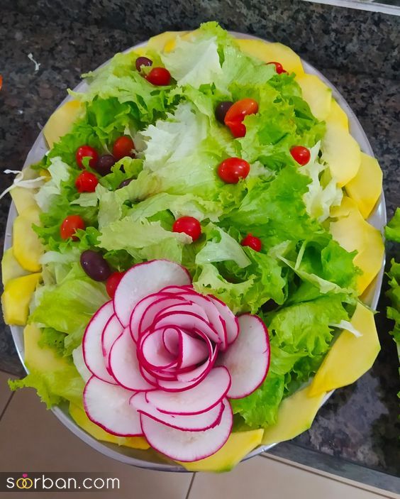 30 ایده تزیین سالاد کاهو ساده زیبا و خلاقانه به شکل های مختلف