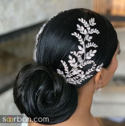 عکس شینیون مو جمع عروس 1403 اگه مدل موی بسته عروس می پسندی باید ببینی