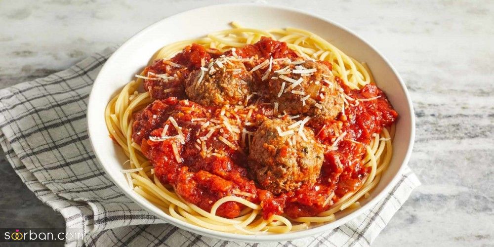 مراحل طرز تهیه اسپاگتی ایتالیایی