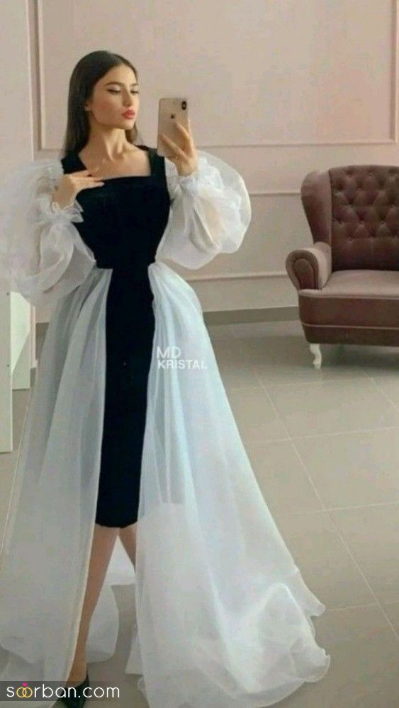 مدل لباس مجلسی بلند زنانه ترند 1403 برای عروسی وای کار از دلبری گذشته!