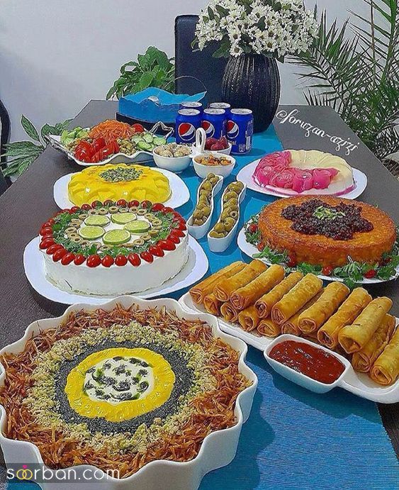 تزیین برنج با زعفران و زرشک 1403 اگه مهمونی زیاد میدی یاد بگیر پز هنر سفره آرایی تو بده!