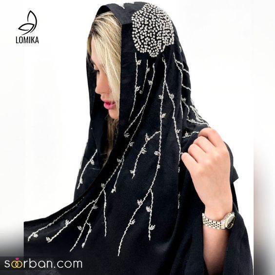 32 مدل شال مشکی جدید 1403 فوق العاده جذاب شیک و لاکچری برای خاص پسندان