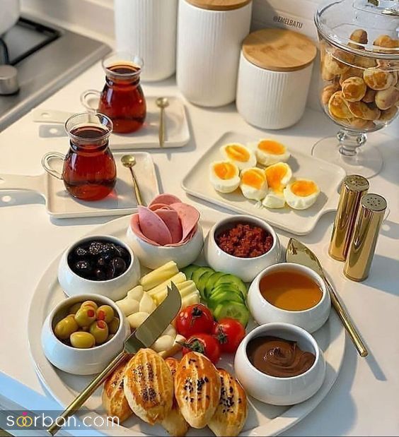 40 مدل تزیین صبحانه / برای داشتن یک صبحانه دو نفره عاشقانه خوشمزه 