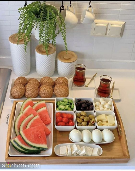 40 مدل تزیین صبحانه / برای داشتن یک صبحانه دو نفره عاشقانه خوشمزه 