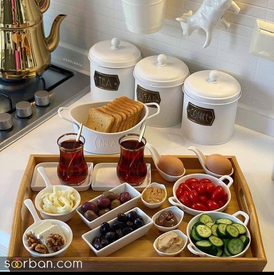 40 مدل تزیین صبحانه / برای داشتن یک صبحانه دو نفره عاشقانه خوشمزه 